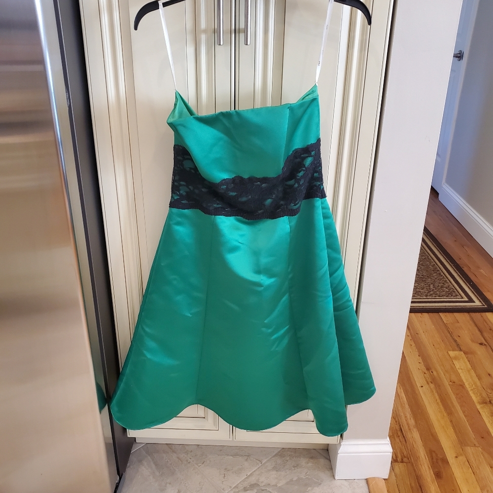 Final Sale! Emerald Green Cocktail Dress